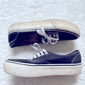 Black high sole Vans